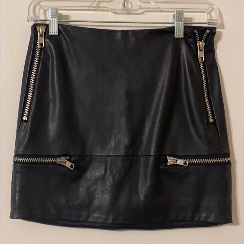 Leather skirt